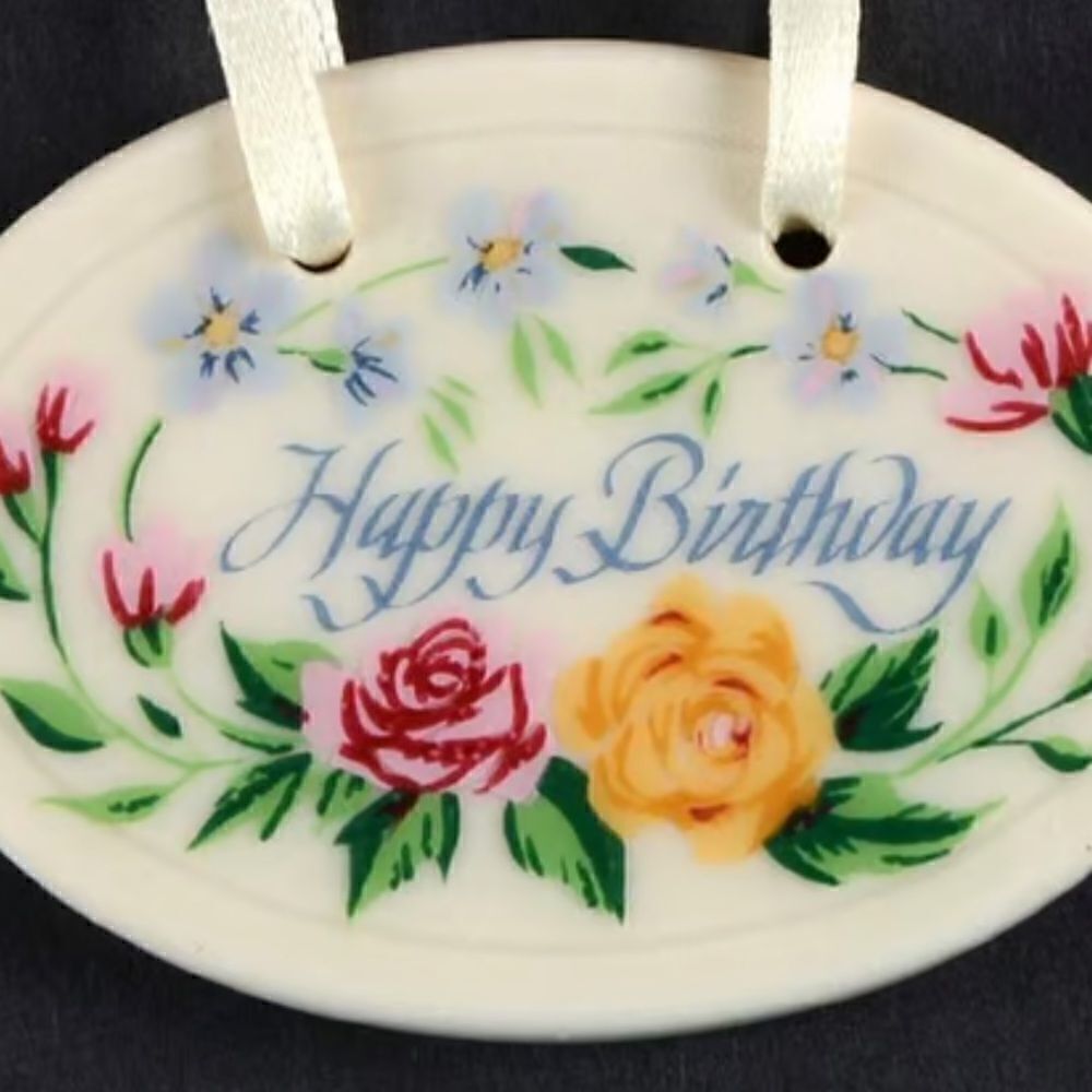 Longaberger Vintage “Happy Birthday” Tie On!